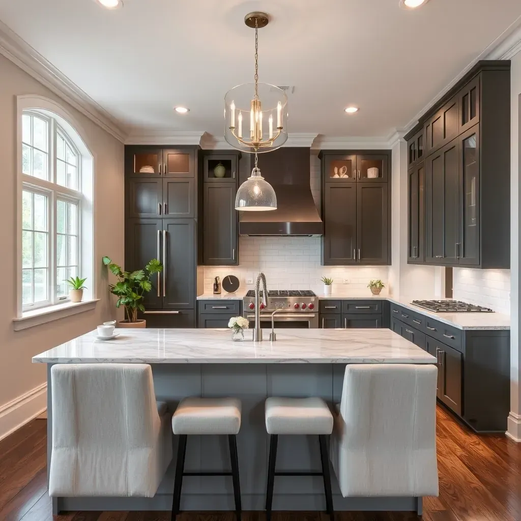 Remodeling in The Fan District, VA, showcasing a modern kitchen upgrade and vibrant interior designs.