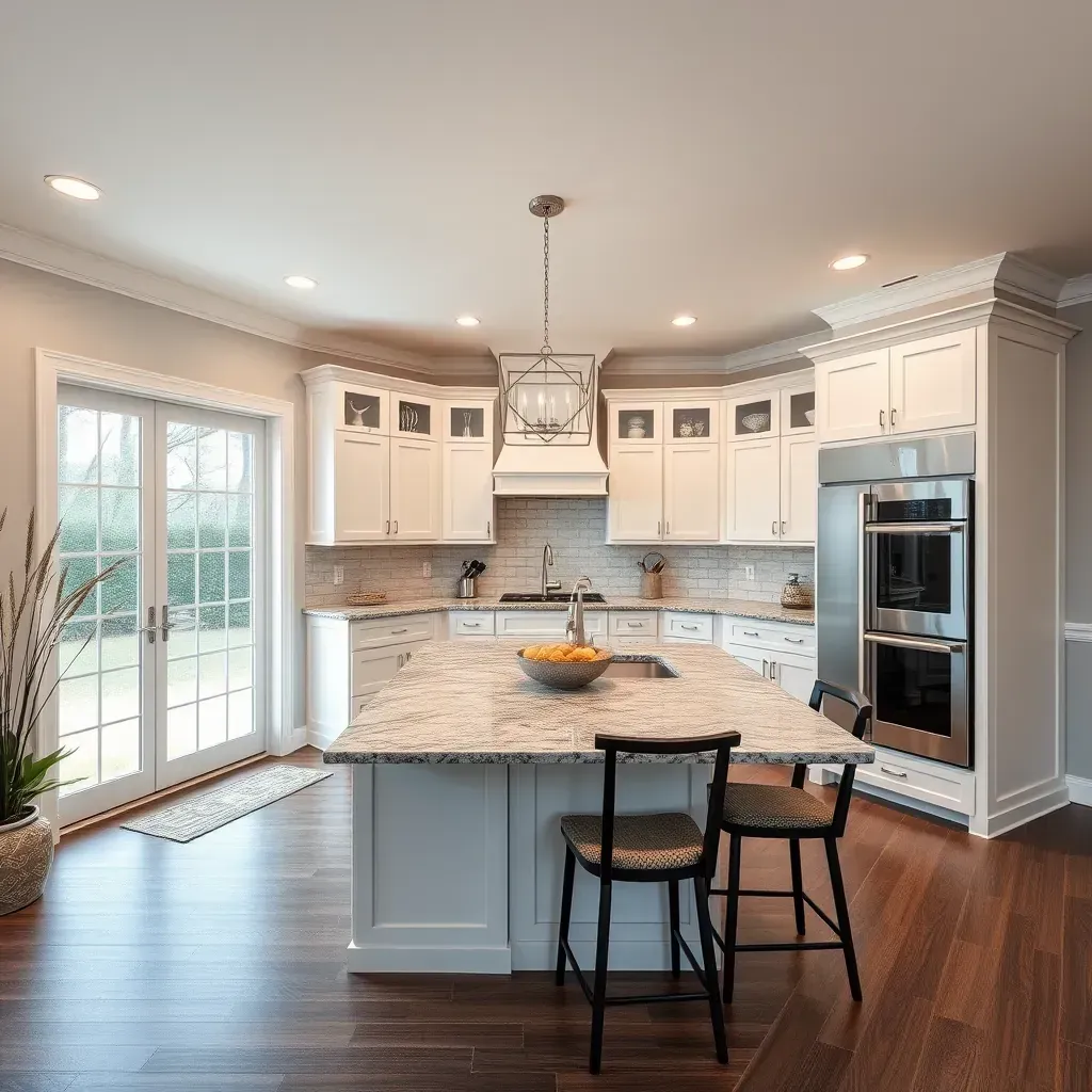 Remodeled suburban home in Meadowbrook, VA with fresh paint, new windows, landscaping, and renovation materials outdoors.