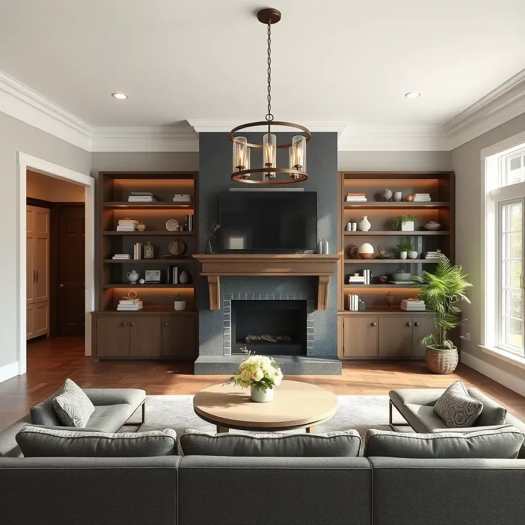 Remodeling in The Fan District, VA, showing a historic home with workers, tools, and vibrant urban streets.