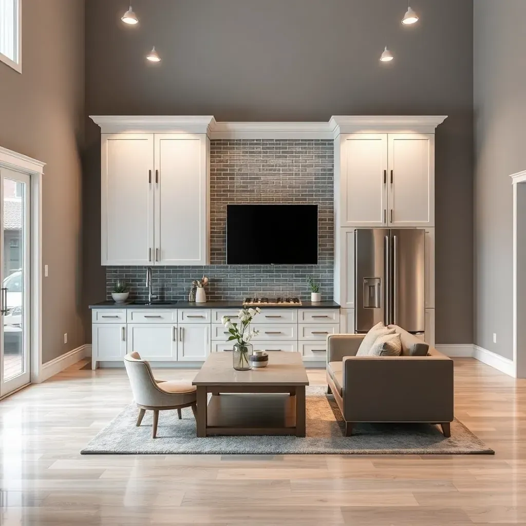 Remodeling in Glen Allen, VA: Modern kitchen renovation with sleek countertops and stylish cabinetry.