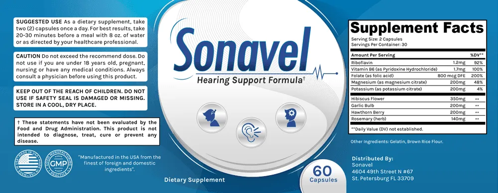Sonavel Ingredients