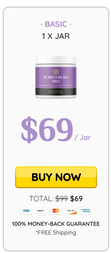 PurpleBurn Pro 1 Bottle price