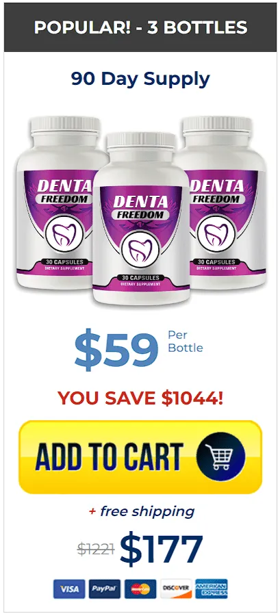 Denta Freedom 3 Bottles price