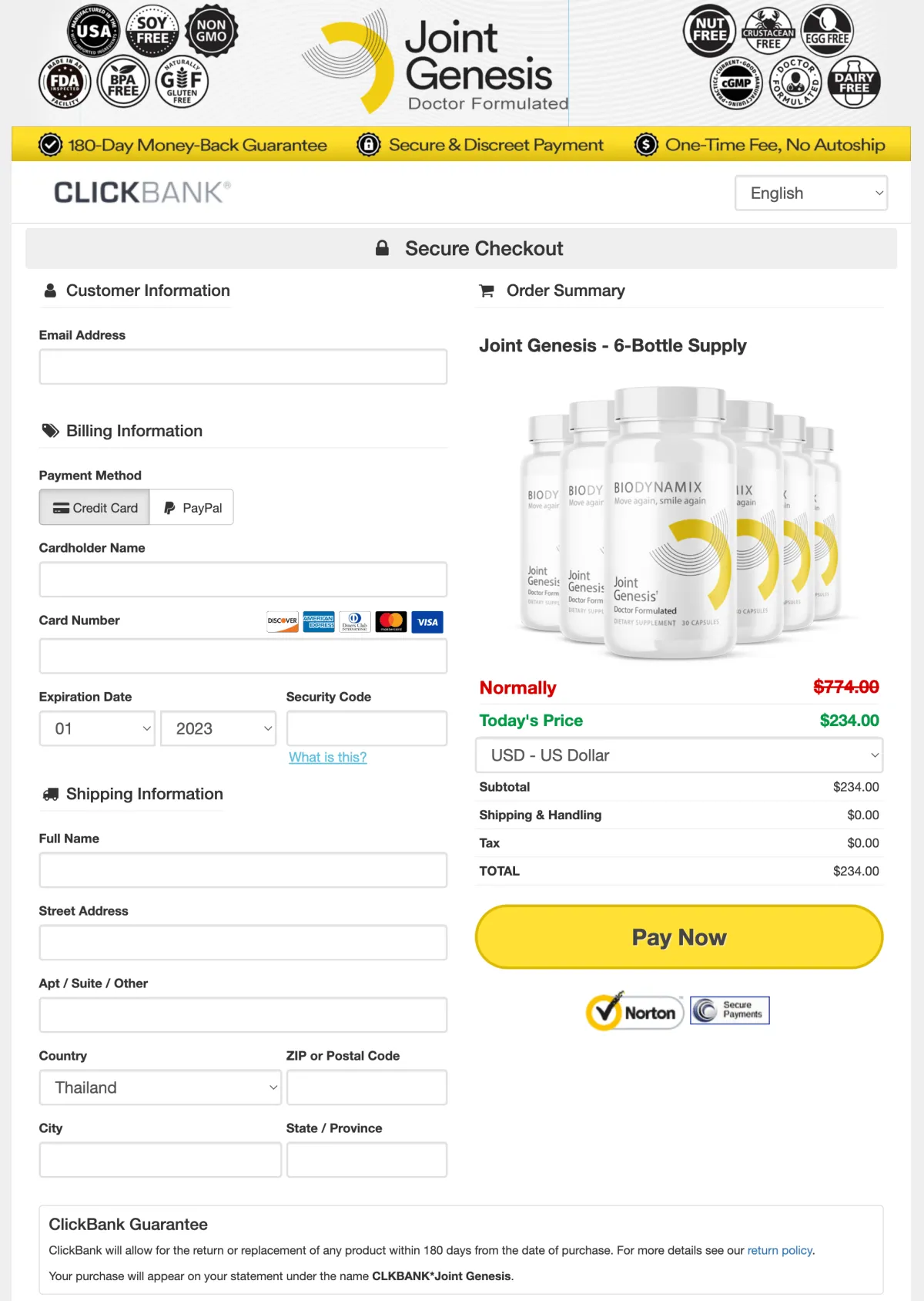 Joint Genesis biodynamix purchase