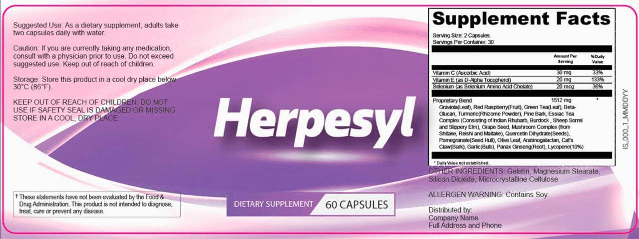 Herpesyl Ingredients