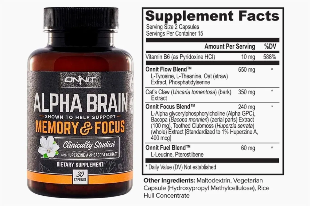 Alpha Brain™ supplement fact