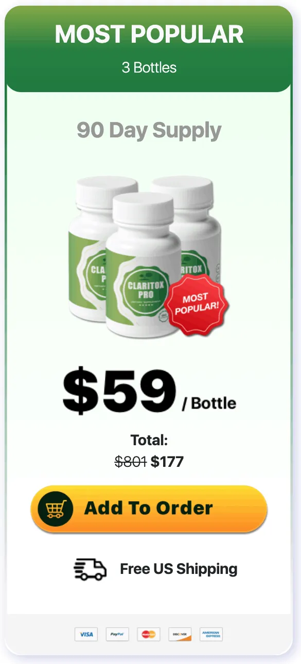 Claritox Pro 1 bottle $59/bottle