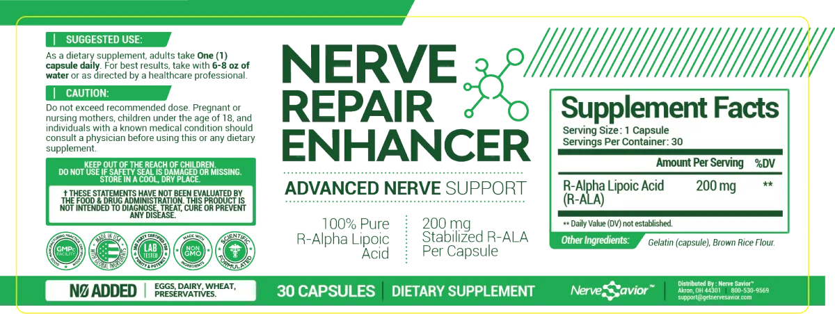 Nerve Repair Enhancer Supplement Facts