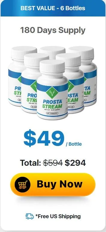 ProstaStream 6 Bottle Price