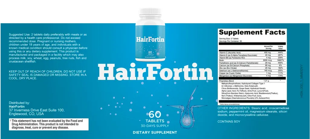 HairFortin Supplement Ingredients