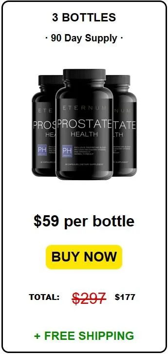 Eternum Prostate Health 3 Bottle