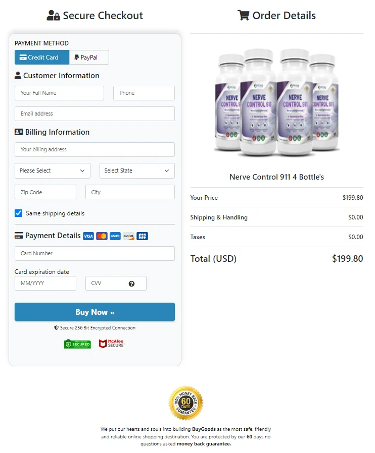 Nerve Control 911 (Official site)