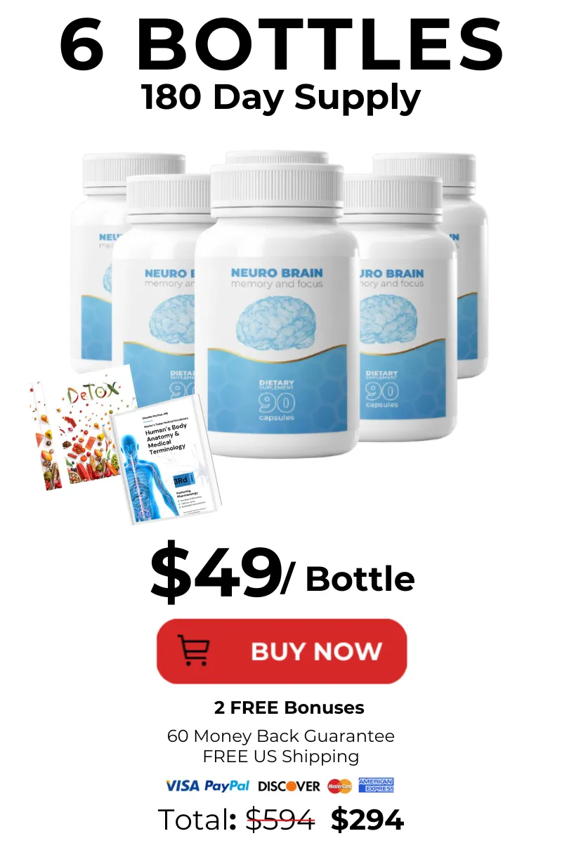 Neuro Brain 6 bottles