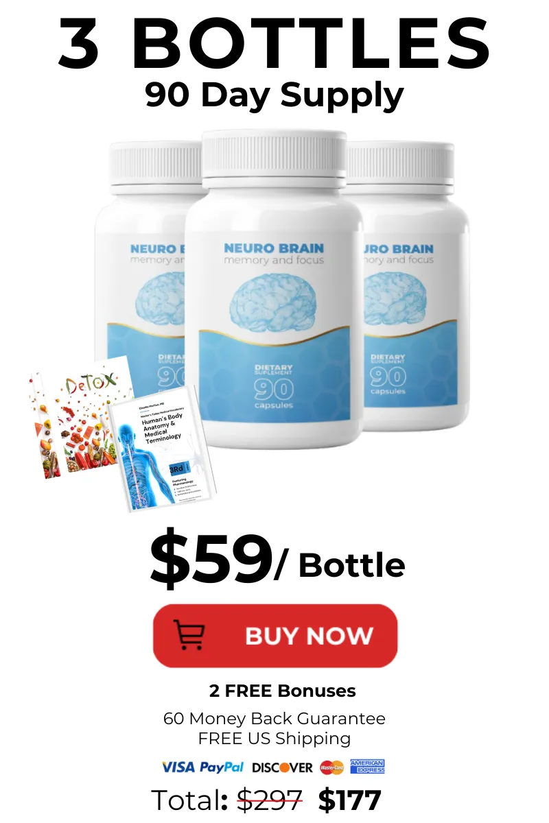 Neuro Brain 3 bottles