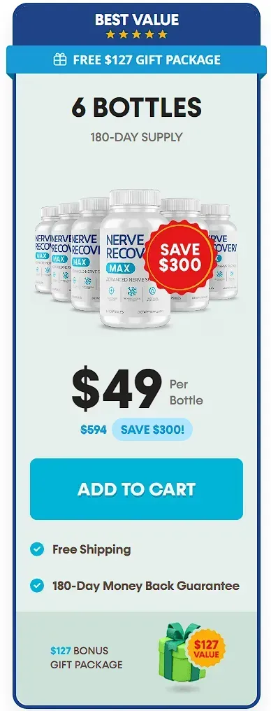 Nerve Recovery Max-6 bottle