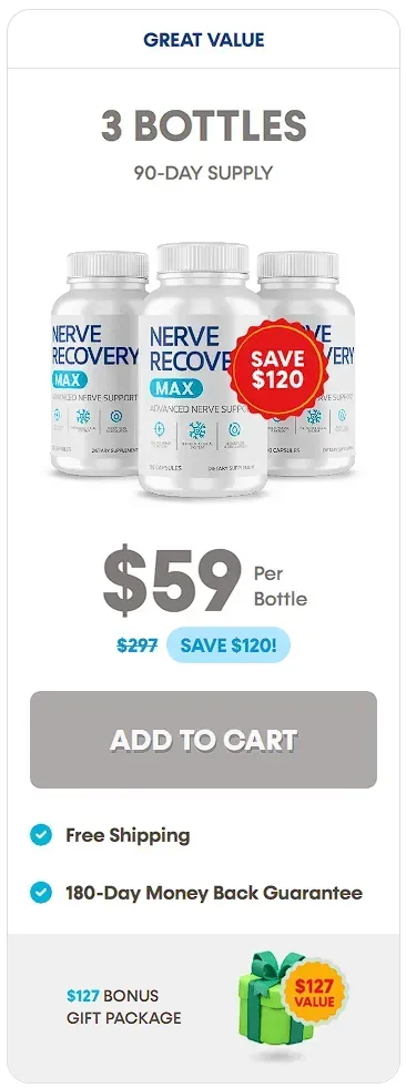 Nerve Recovery Max-3 bottle