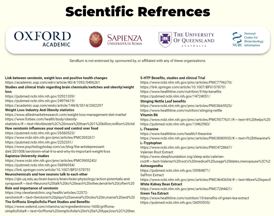 seroburn scientific references