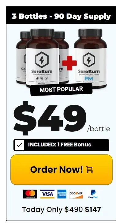 order SeroBurn three bottle 