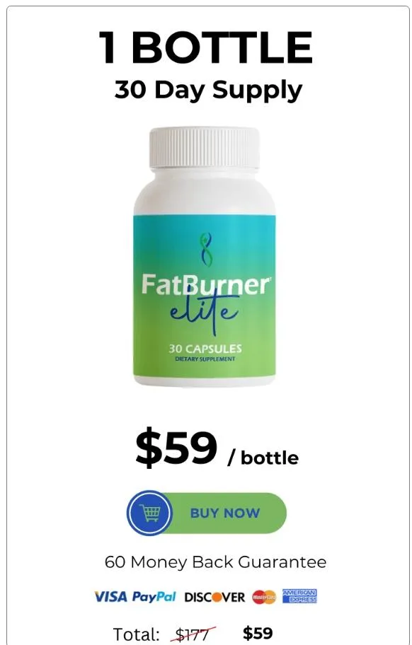 Fatburner Elite -1-bottle-price