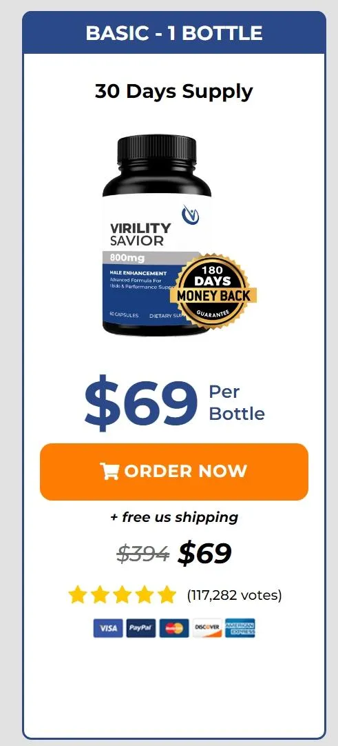 Virility Savior-1-bottle-price