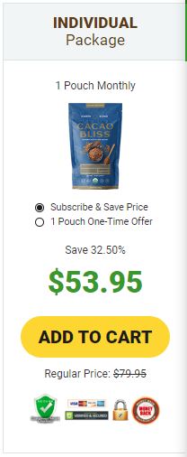 Cacao Bliss-1-pouch-price