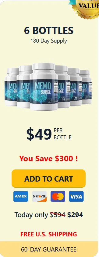 Memo Surge  6  bottle