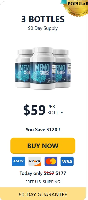 Memo Surge 3 bottle