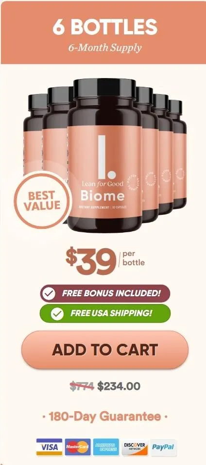 Buy LeanBiome-6-bottle-price