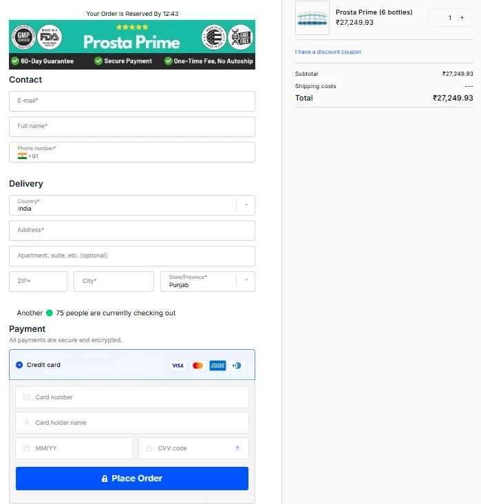 Order Prosta Prime Supplement