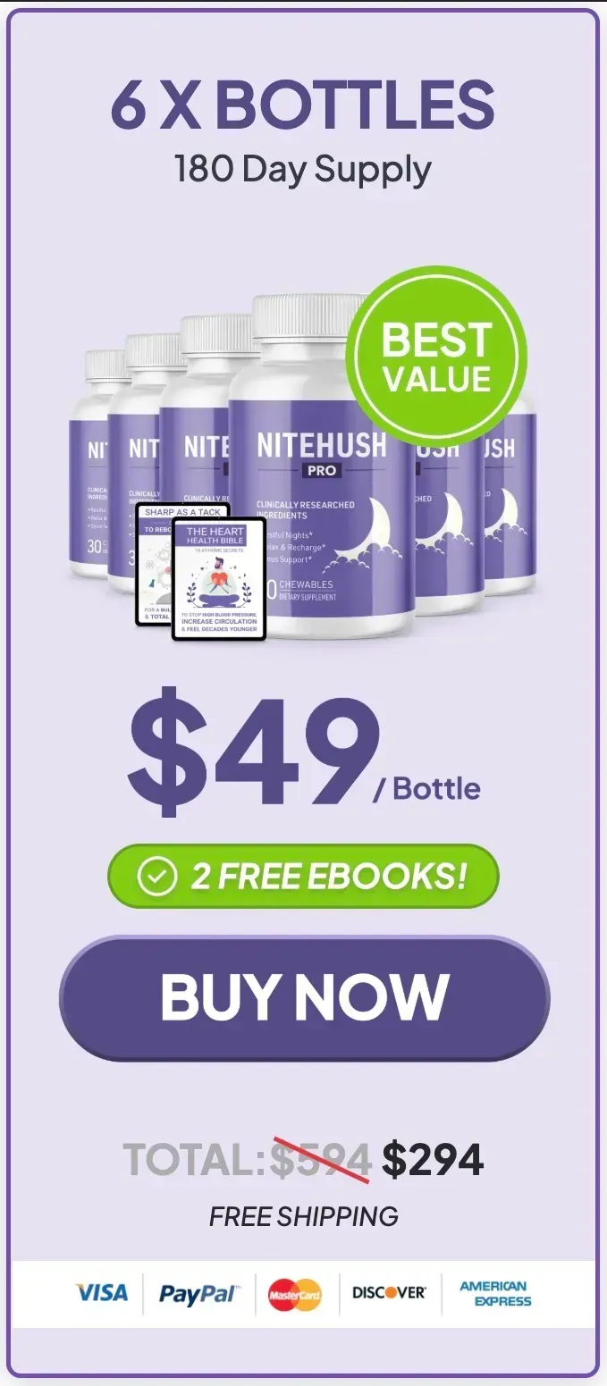  NiteHush Pro -6-bottle-price