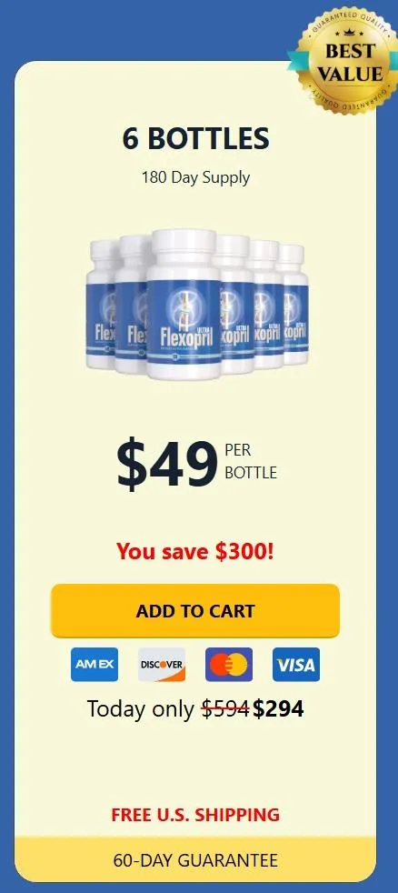 Flexopril Ultra-6-bottle-price