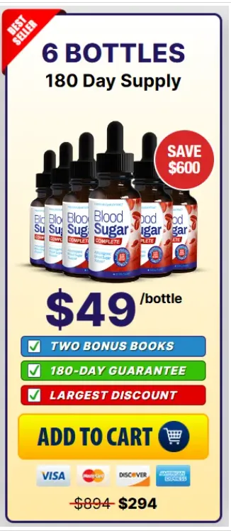 Blood Sugar Complete-6-bottle-price
