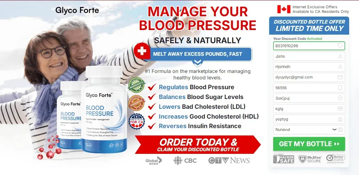 Glyco Forte order page