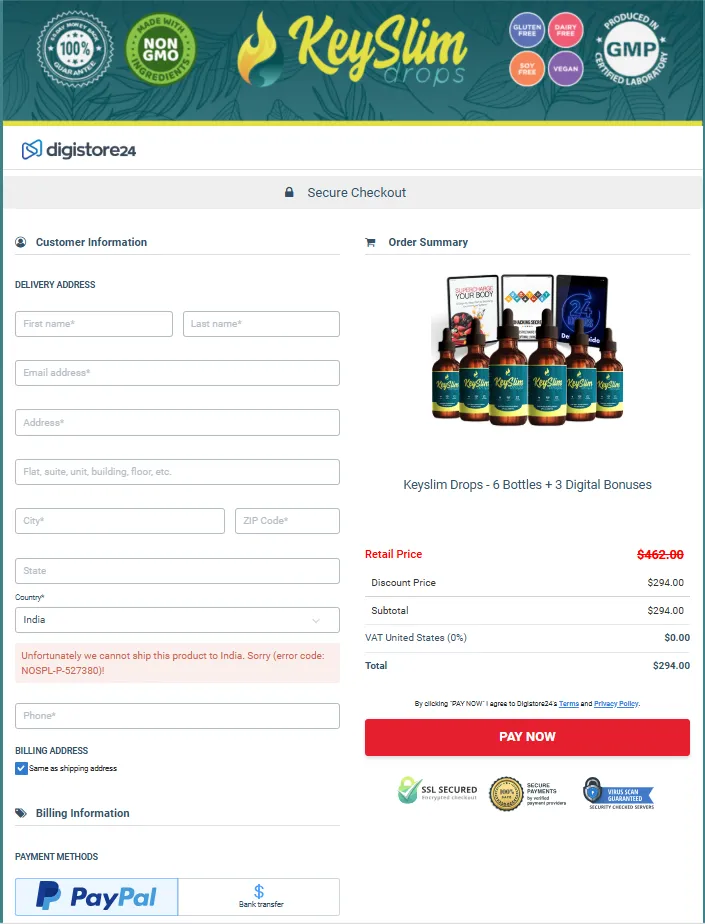 Eazburn Order Page