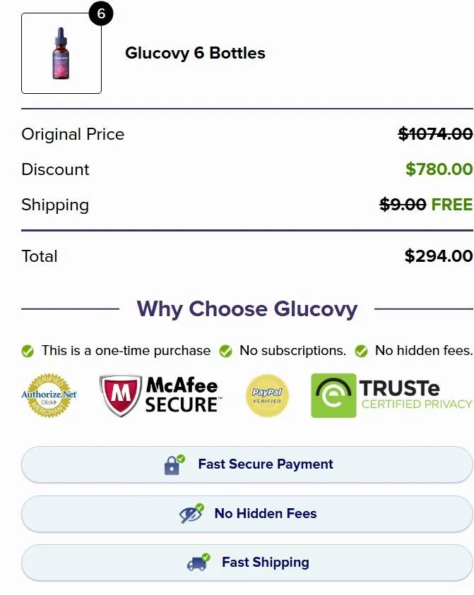Glucovy order page 2