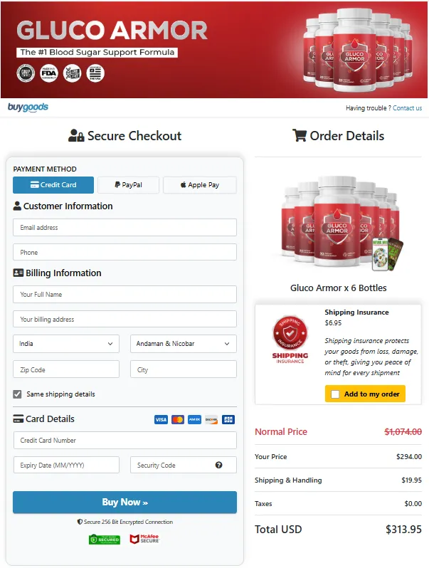 Sugar Sweep Order Page