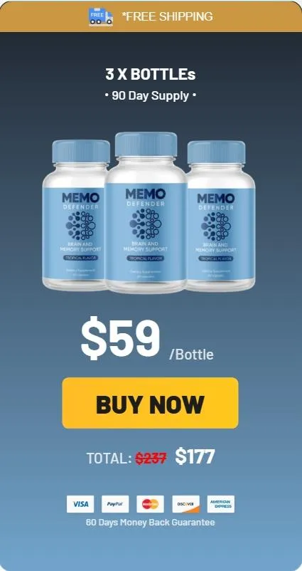 Memo Defender -3-bottle-price