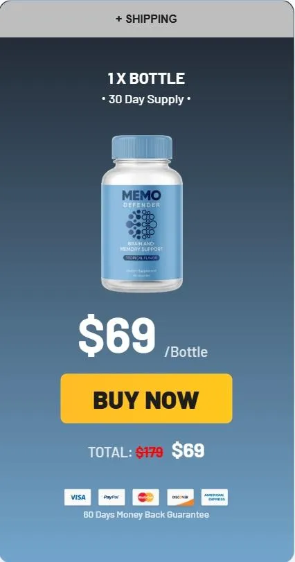 Memo Defender -1-bottle-price