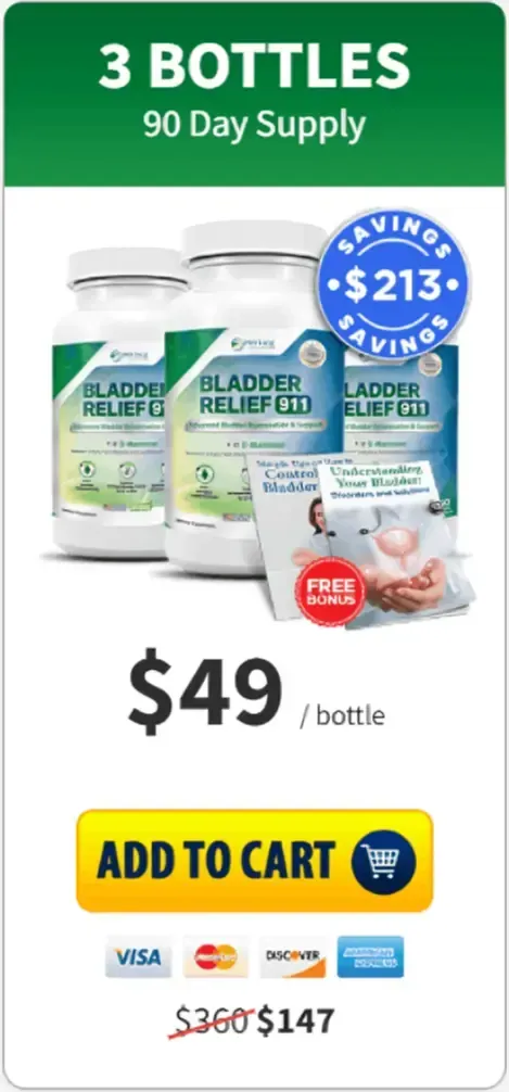 Bladder Relief 911--3-bottle-price