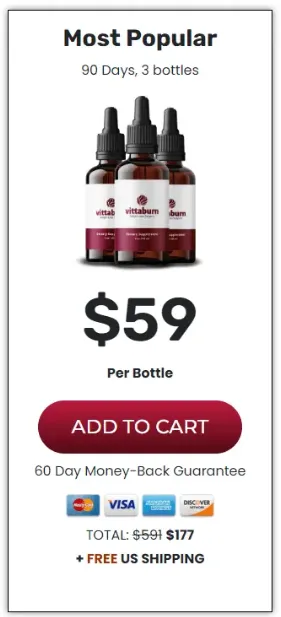 VittaBurn 3 bottle