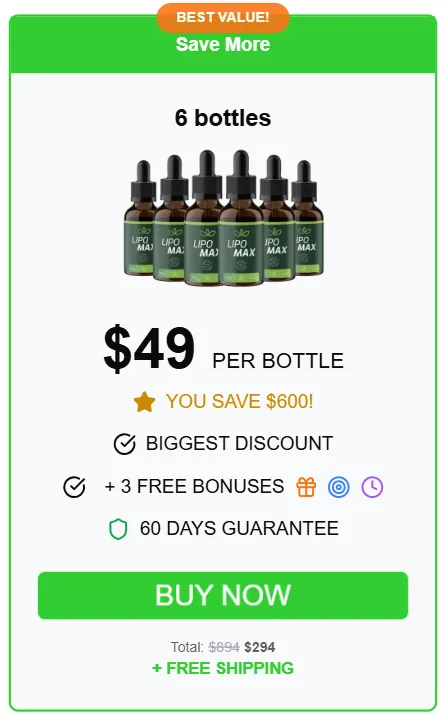 LipoMax -6-bottle-price