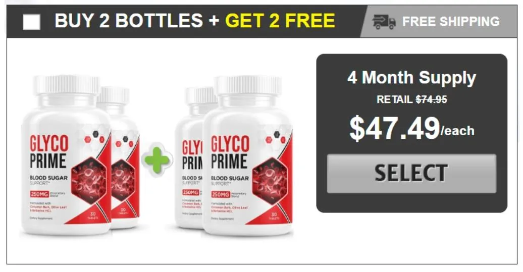 GlycoPrime 4 bottles