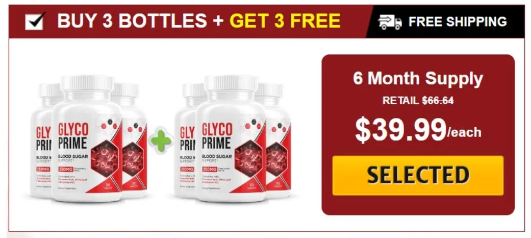 GlycoPrime 6 bottles