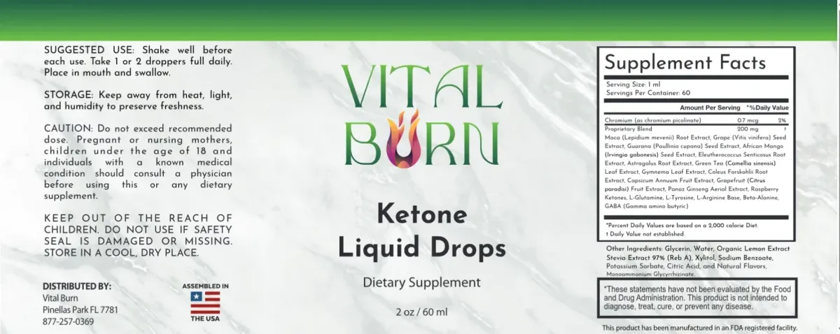 vital burn supplements facts