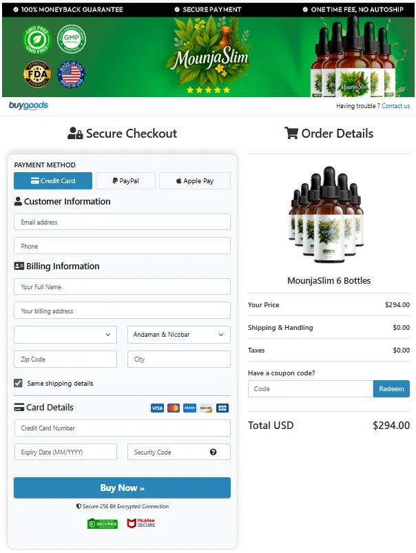 mounjaslim order page