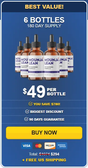 MounjaLean 6 Bottles Price