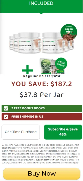 CogniCharge 6 jars price