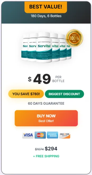 NerVital 6 bottles price