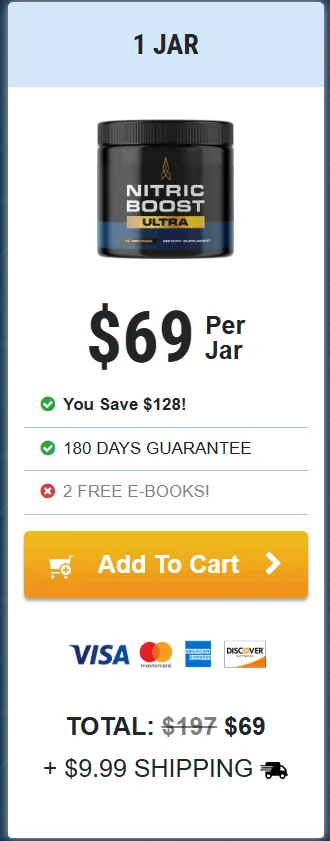 Nitric Boost 1jar Price