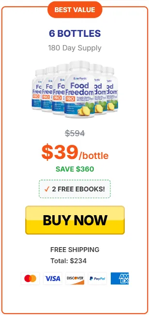 buy Food Freedom Pro 6 bottles